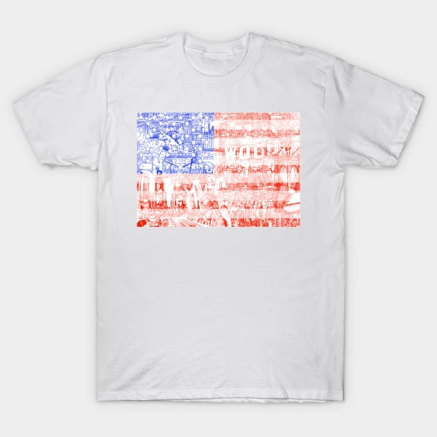 usa flag T-Shirt by BekimART